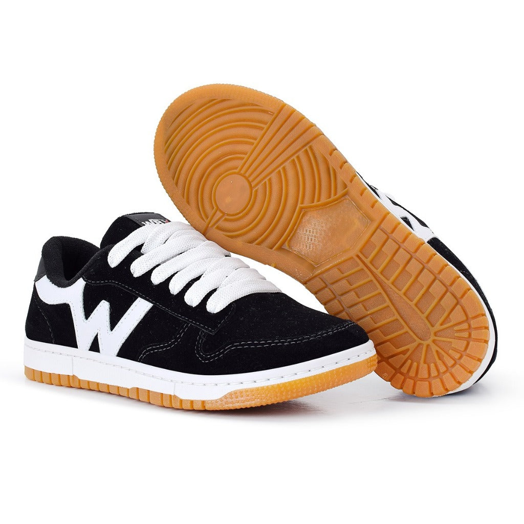 Tênis W Box Danks Preto Branco Masculino