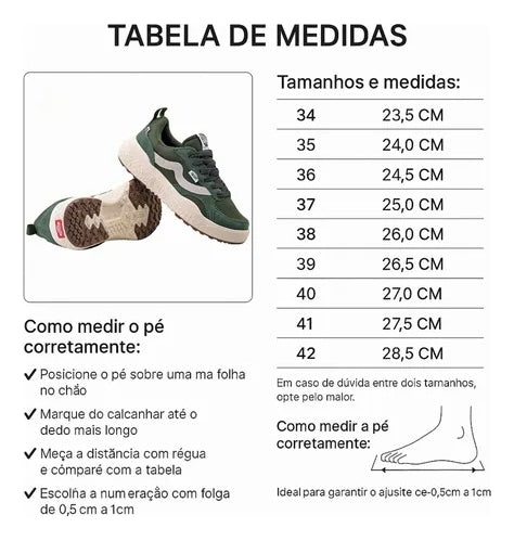 Tênis Akion Casual Unissex Confortável Leve Para Caminhar